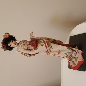 Geisha in Floral Kimono